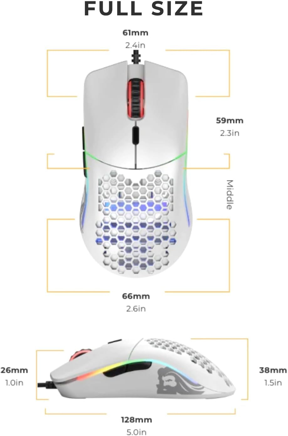 Model O Wired Gaming Mouse 67G Superlight 