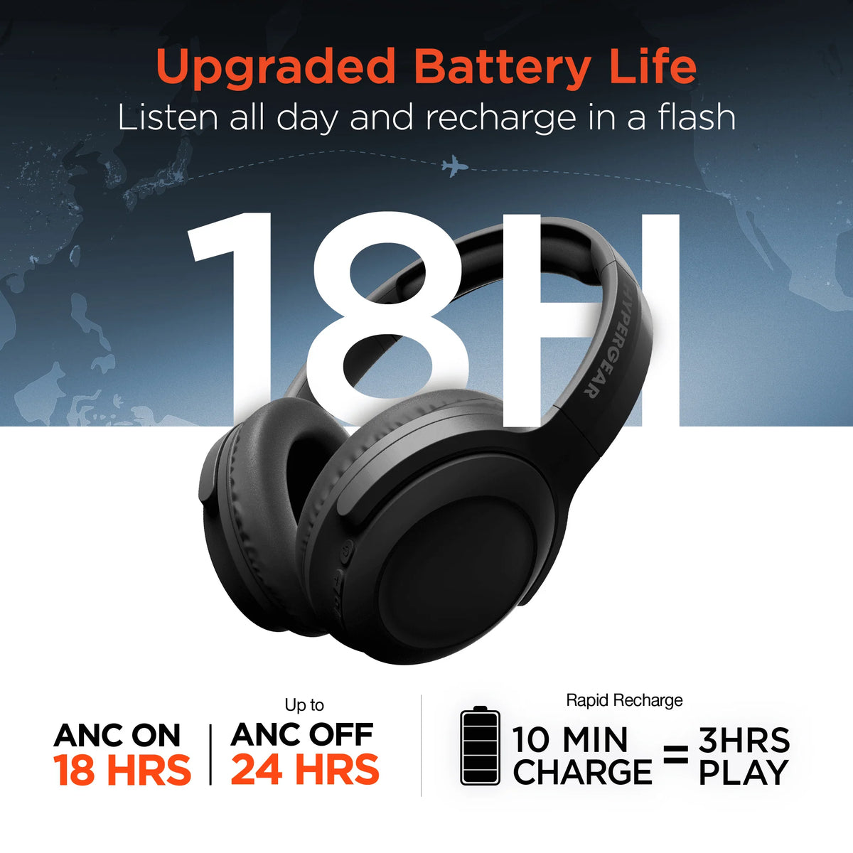 Hypergear Stealth2 ANC Wireless Headphones
