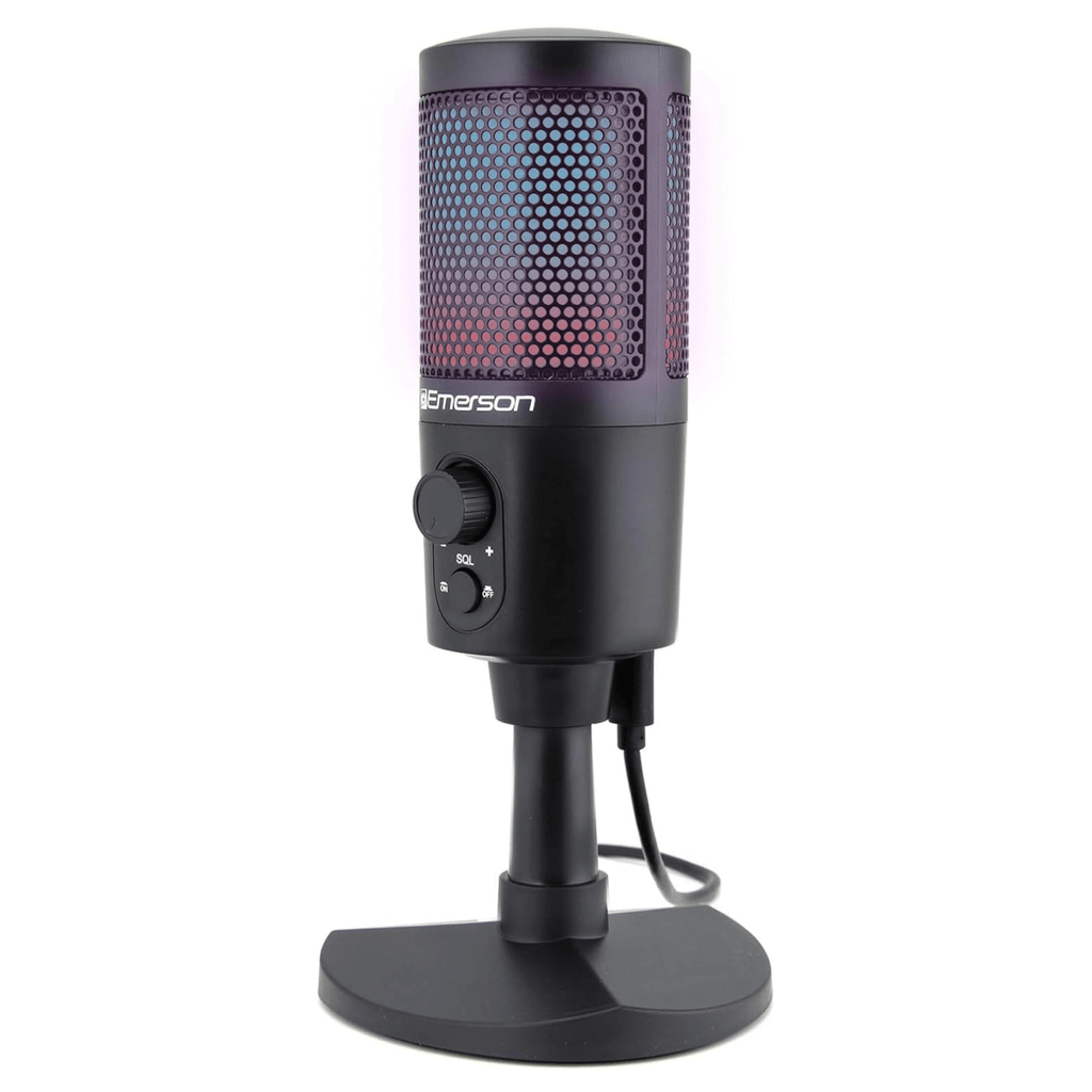 Gaming & Streaming Microphone with RGB Lighting with Tap-To-Mute