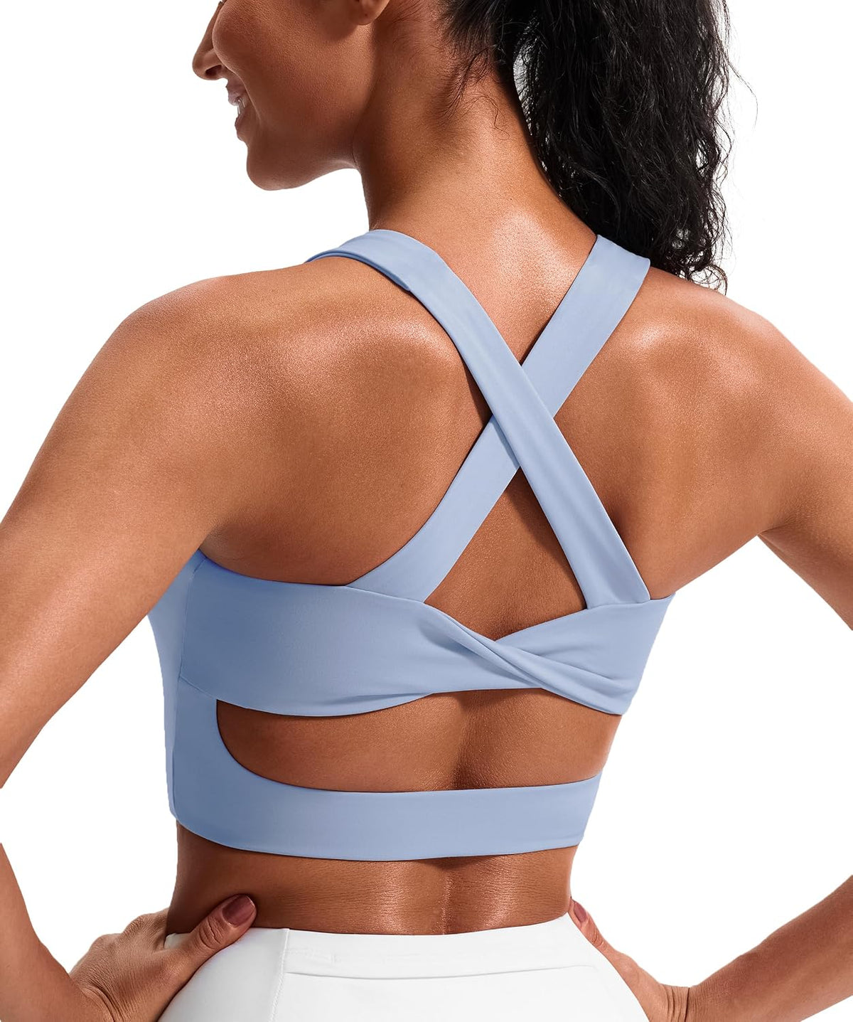 PulseShape Criss-Cross Back Padded Workout Tank Top
