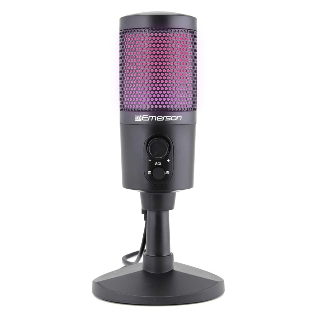 Gaming & Streaming Microphone with RGB Lighting with Tap-To-Mute