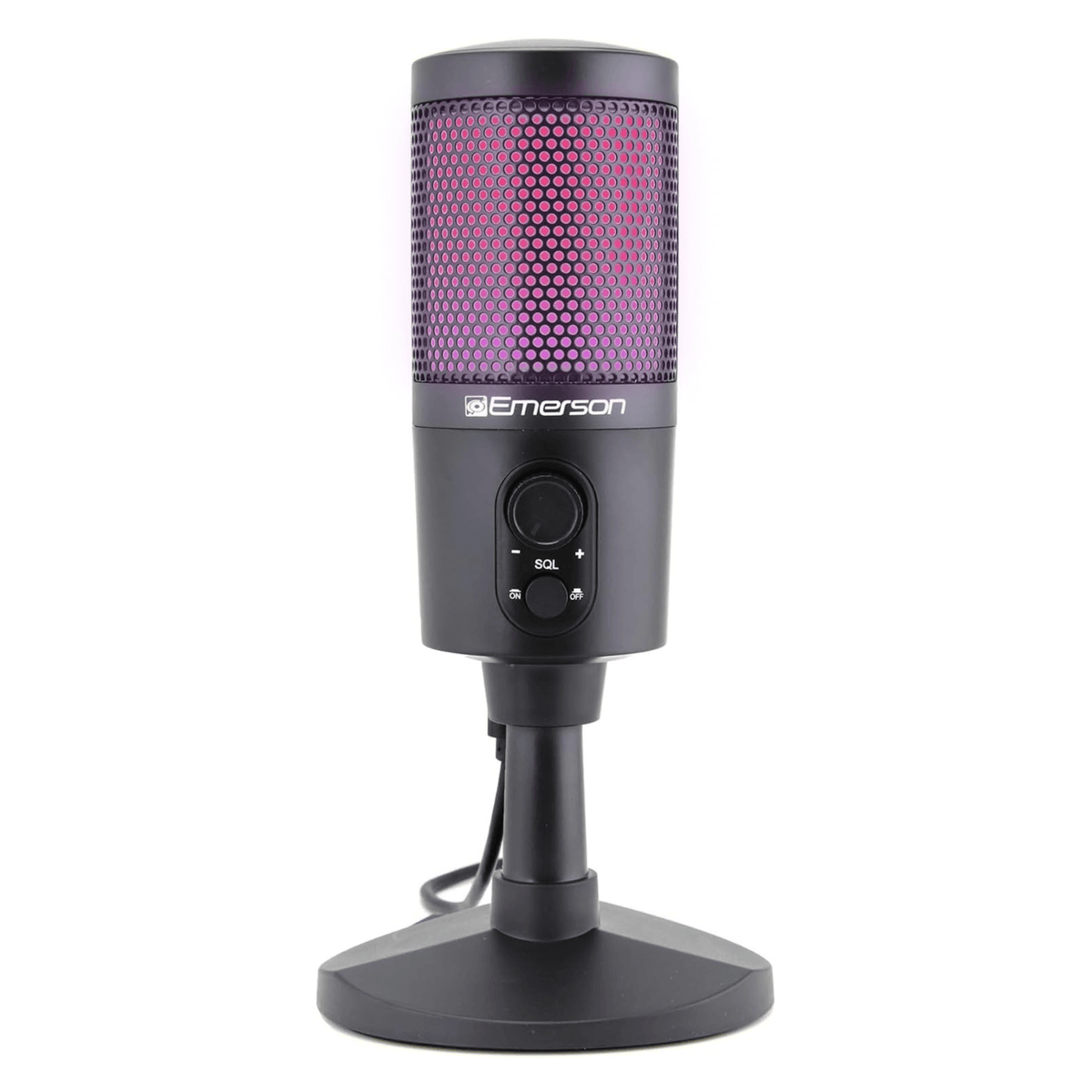 Gaming & Streaming Microphone with RGB Lighting with Tap-To-Mute