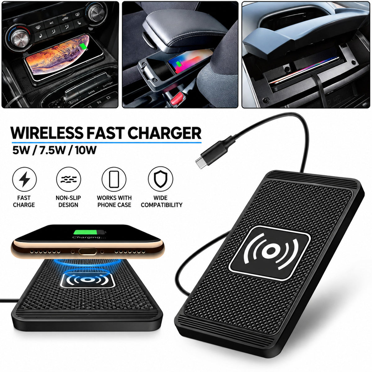 Wireless Car Fast Charging Pad