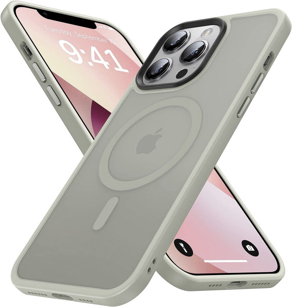 For Iphone 18 17 16 15 14 13 12 Pro Max Frosted Case Mag Safe Shockproof Cover