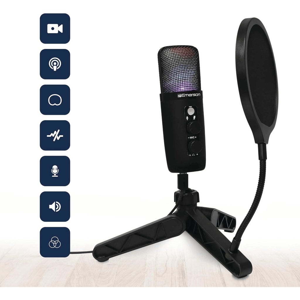 USB Gaming and Streaming Condenser Microphone
