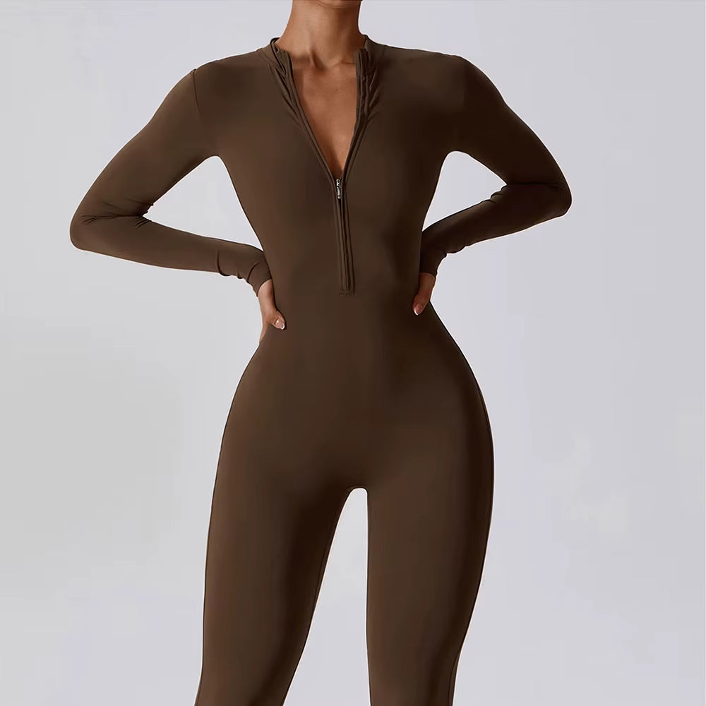 Women'S Jumpsuits One-Piece Zipper Tracksuit