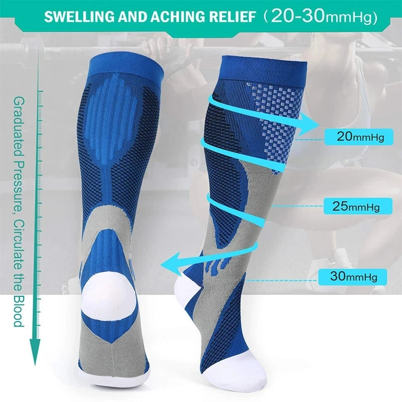 PulseShape Nylon Medical Nursing Stockings