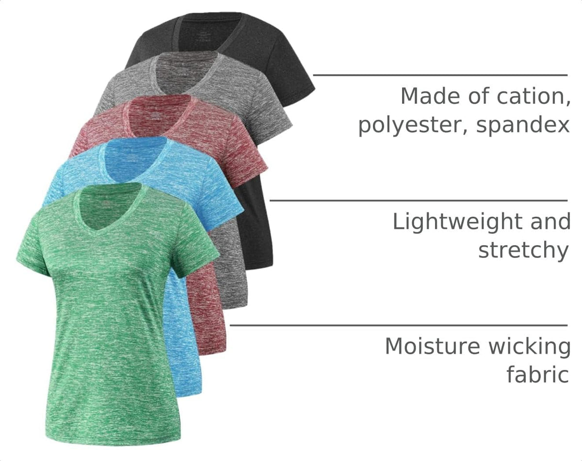 5-Pack PulseShape Women'S Short Sleeve T-Shirt