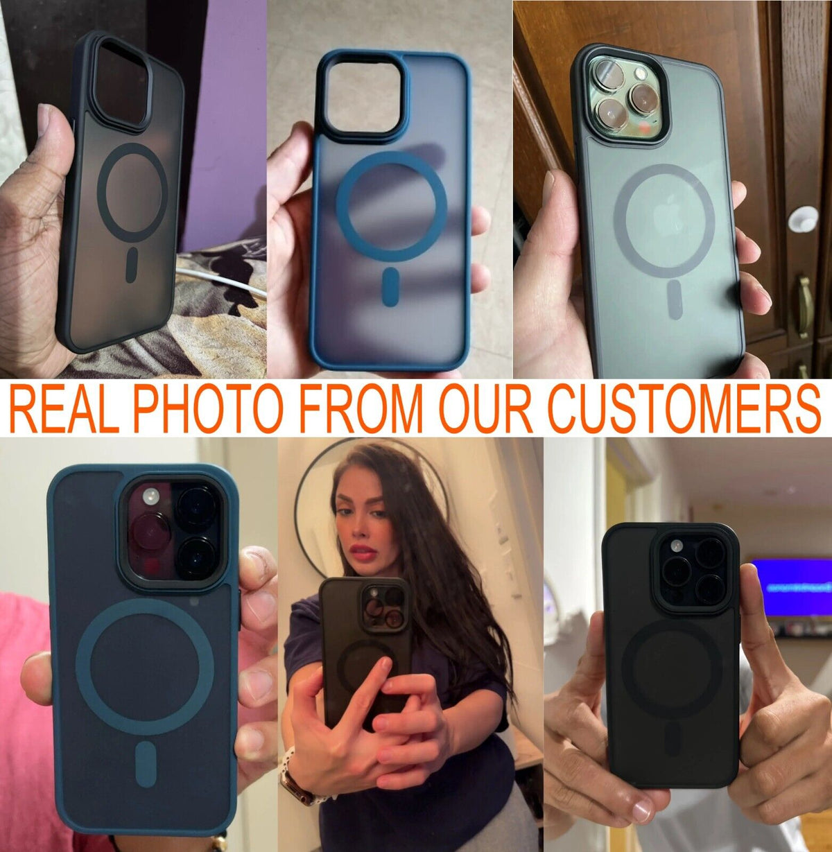 For Iphone 18 17 16 15 14 13 12 Pro Max Frosted Case Mag Safe Shockproof Cover