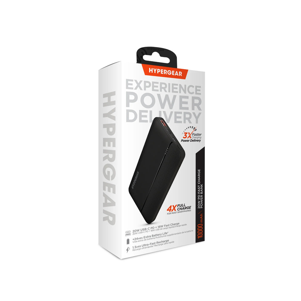 Hypergear 10000Mah 20W PD + USB Power Bank