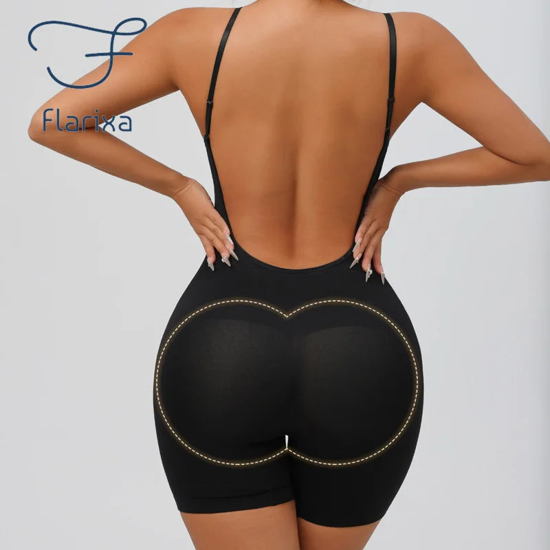 PulseShape Women'S Low Back Seamless Bodysuit